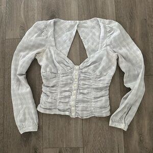 Elegant light blue Free People Crop Top